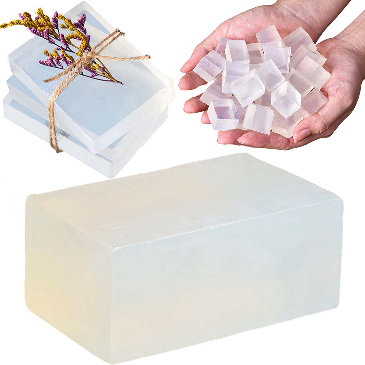 Soap Making Glycerin - Transparent White Glycerin Soap Base DIY