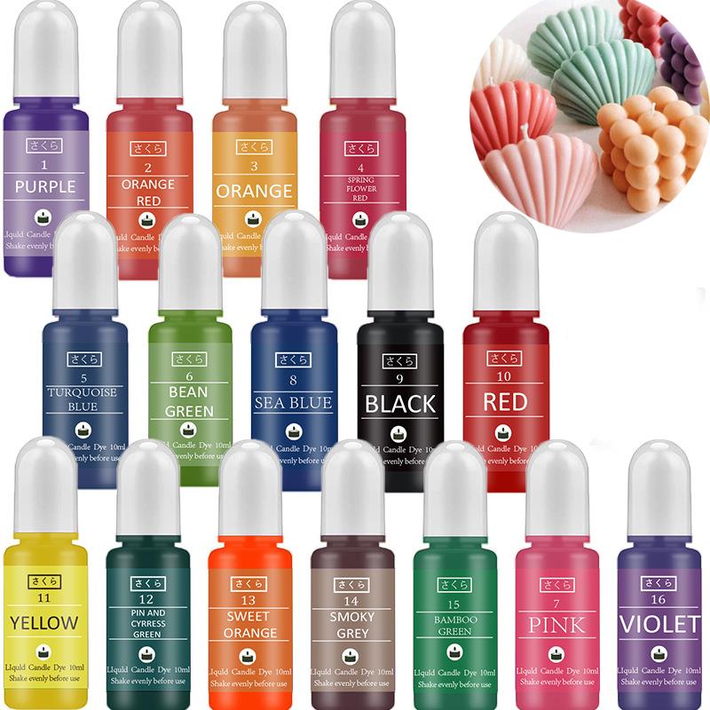 Soap Making Liquid - 10ml/Bottle Candle Wax Pigment Colorant Non-Toxic