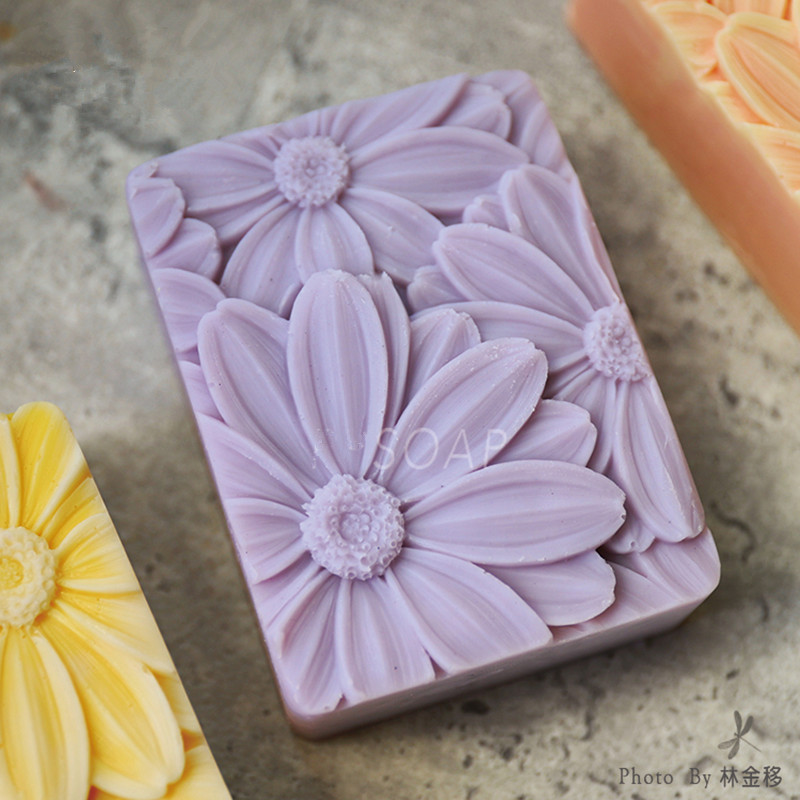 Soap Making Store - Newest!!!3d Elegant Sunflower Soap Mold Rectangle