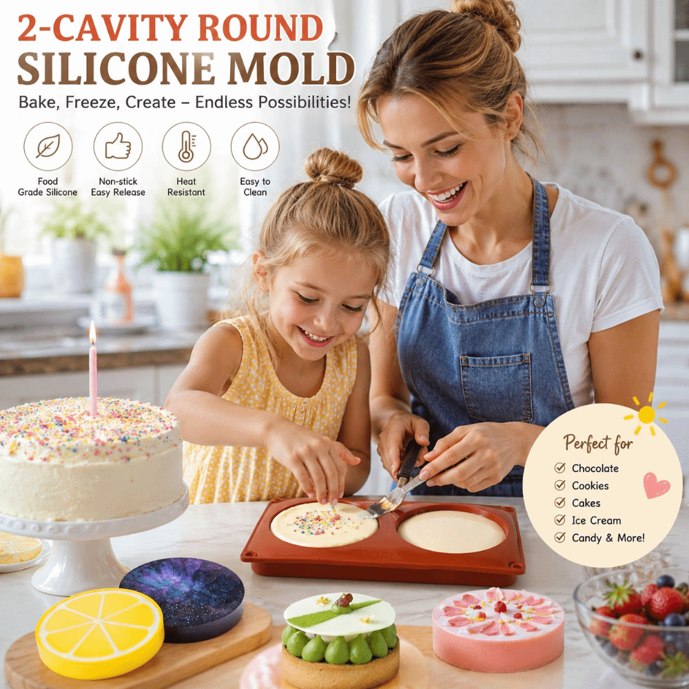 Soap Making Store - Cylinder Shaped Silicone Baking Mold Large