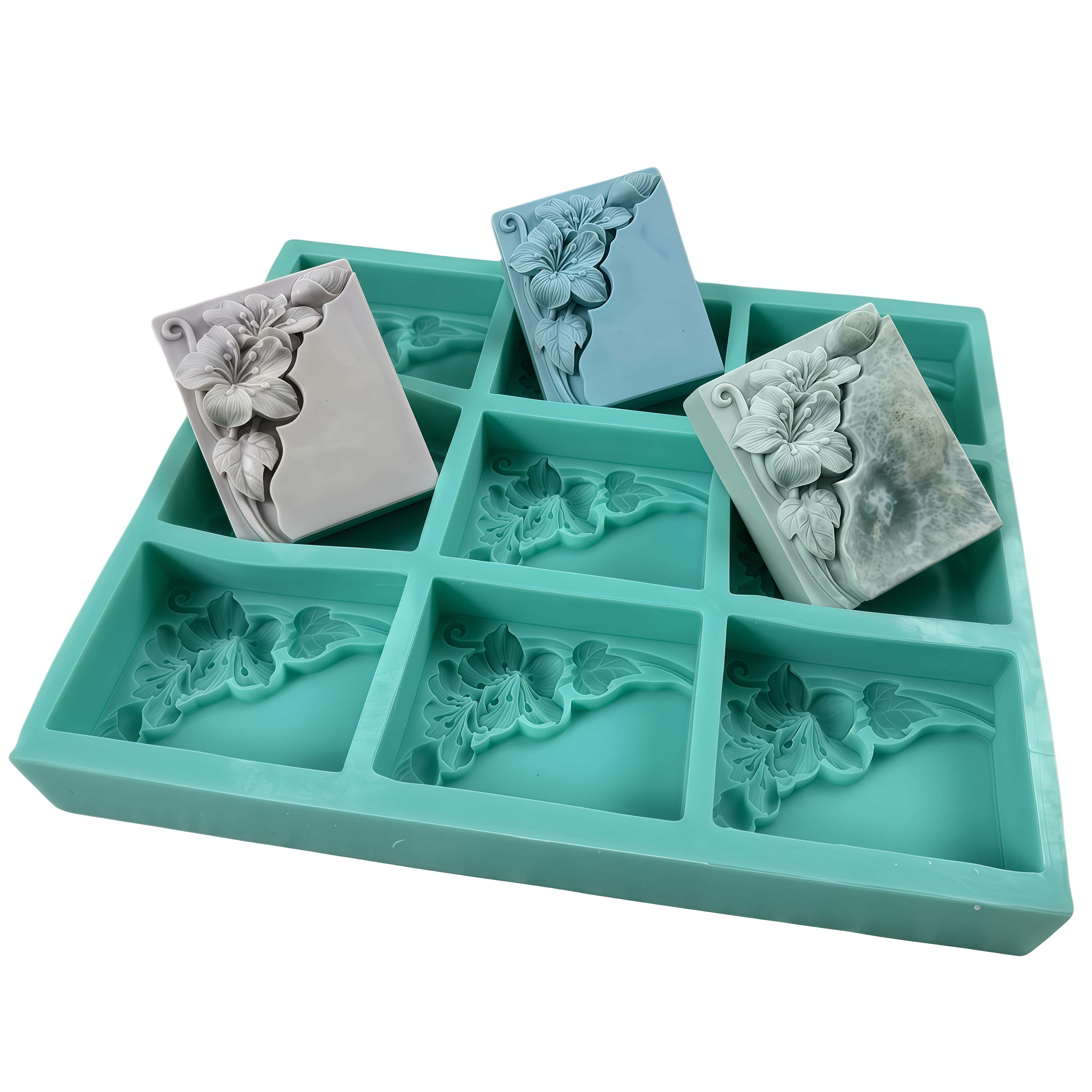Soap Making Store - 9 Cavities Tung Flower Soap Mold