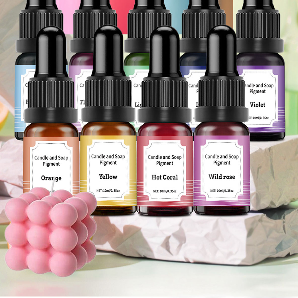 Soap Making Liquid - 36colors 10ml Candle Dyes Pigment Aromatherapy