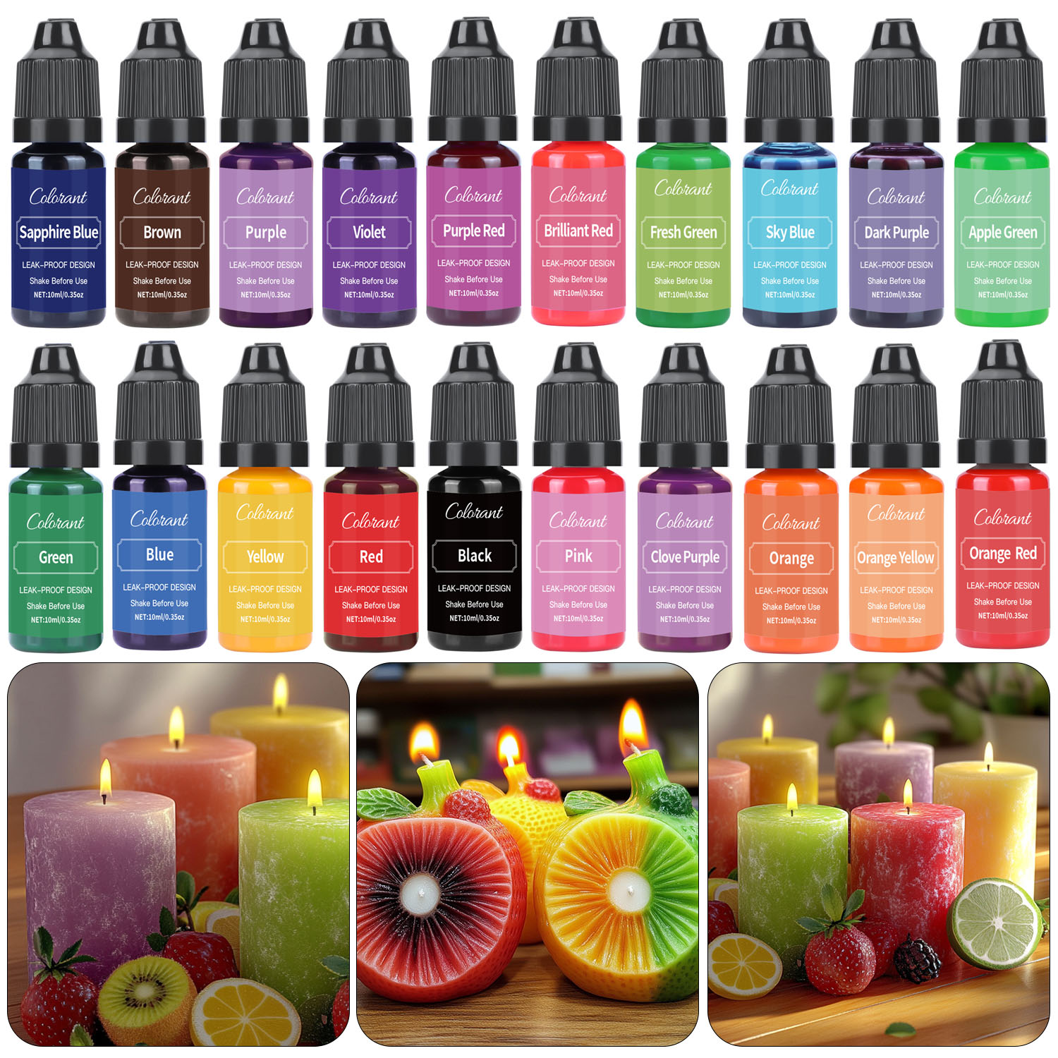 Soap Making Liquid - Liquid Candle Dye For Soy Wax