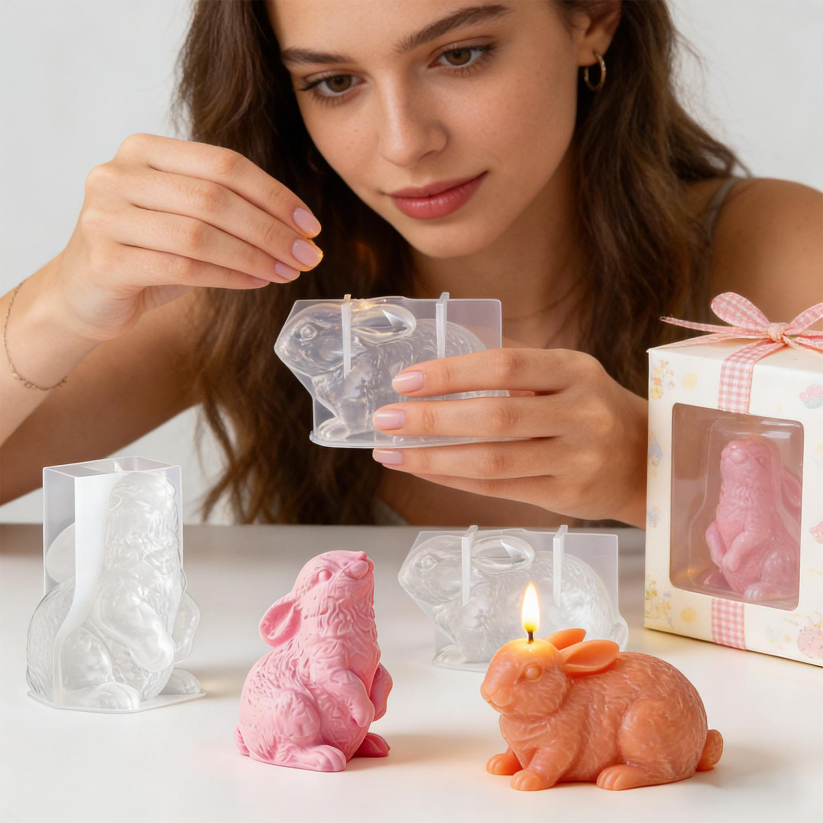 Bunny Silicone Mold 3D Craftin - Soap Making Friend 评论和价格