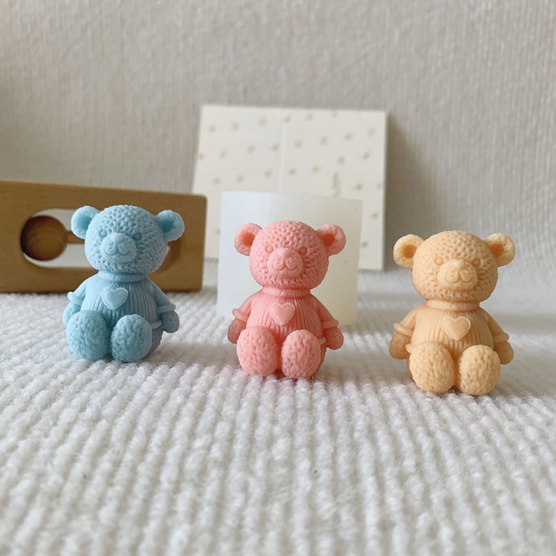Mini Love Bear Candle Silicone - Soap Making Store 评论和价格