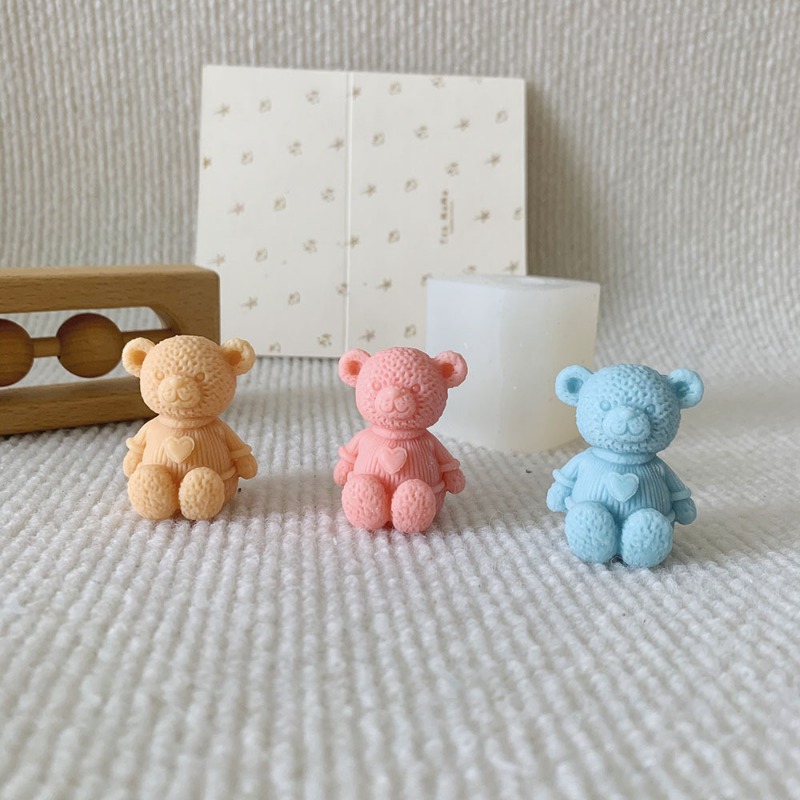 Mini Love Bear Candle Silicone - Soap Making Store 评论和价格