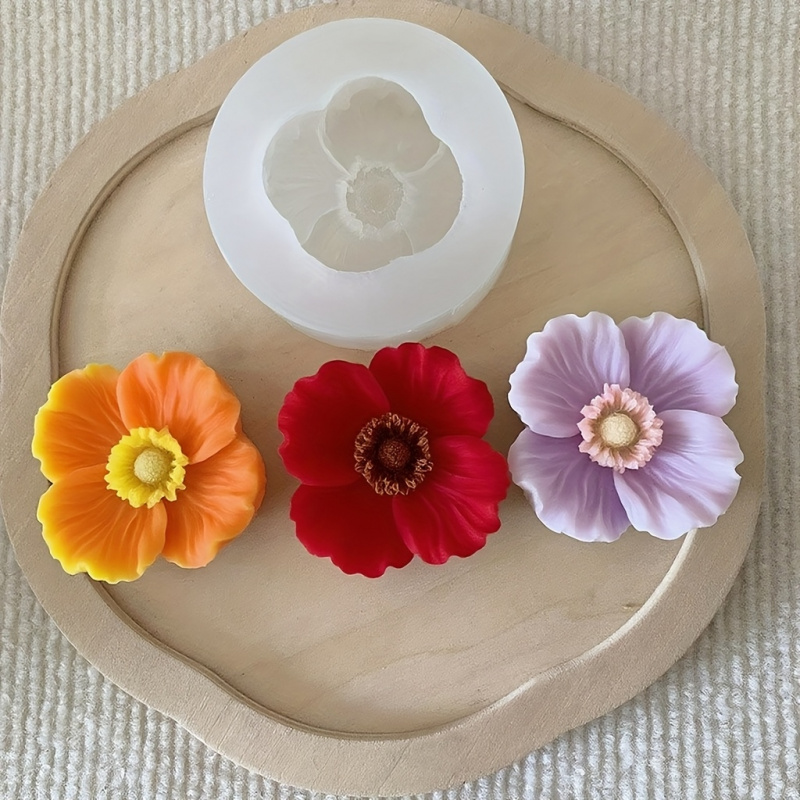 3Flower silicone mold，Silicone - Soap Making Liquid 评论和价格