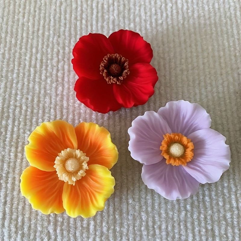 3Flower silicone mold，Silicone - Soap Making Liquid 评论和价格