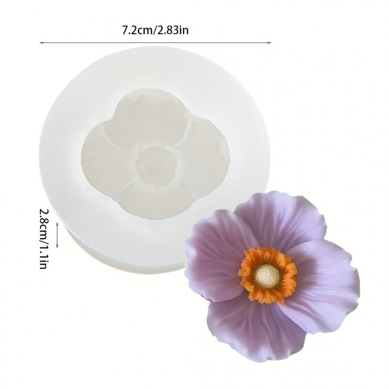 3Flower silicone mold，Silicone - Soap Making Liquid 评论和价格