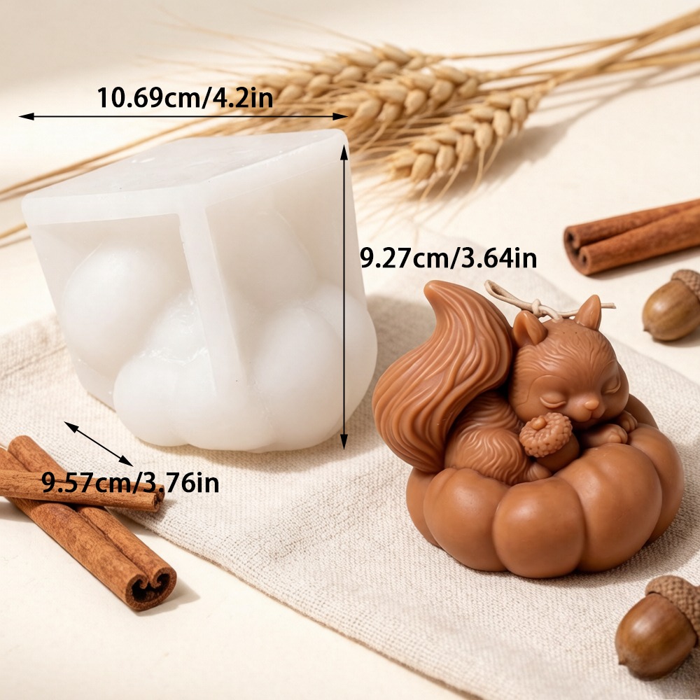 Squirrel Pumpkin Silicone Cand - Soap Making Friend 评论和价格