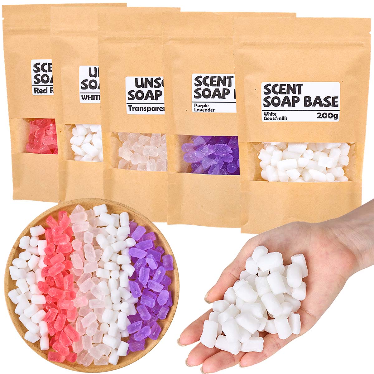 200g Color Glycerin Soap Base  - Soap Making Glycerin 评论和价格