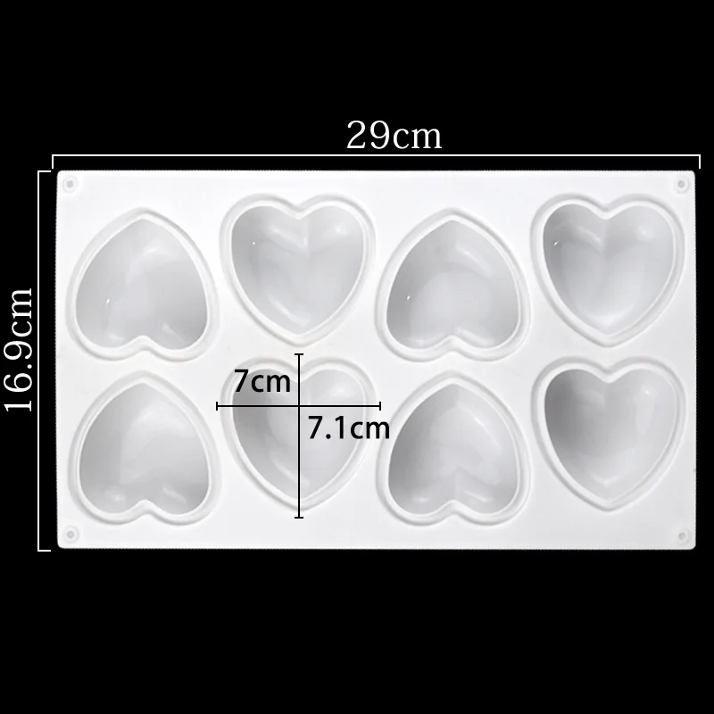 Love Heart Silicone Soap Mold  - Soap Making Store 评论和价格