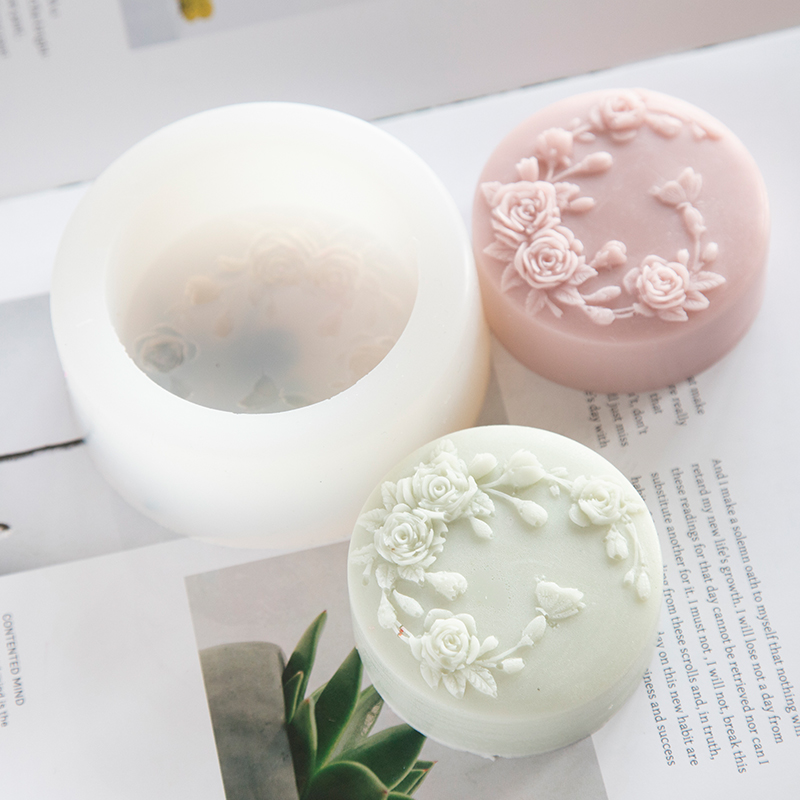 Round Shape Rose Flower Handma - Soap Making Store 评论和价格