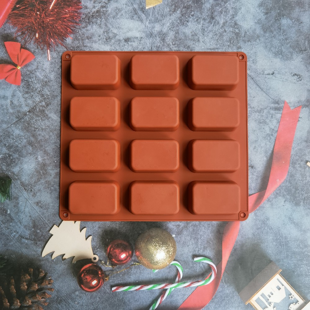 12 Cavity Square Silicone Soap - Soap Making Store 评论和价格