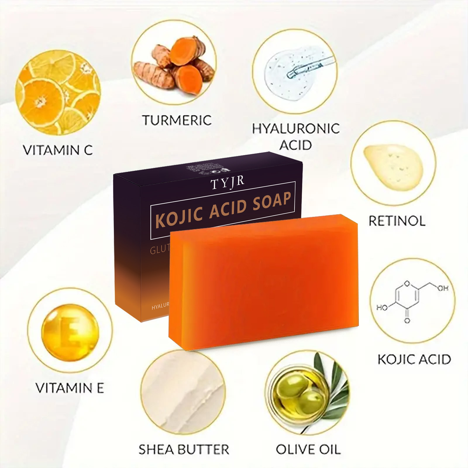 Kojic Acid Soap with Vitamin C - Soap Making Glycerin 评论和价格