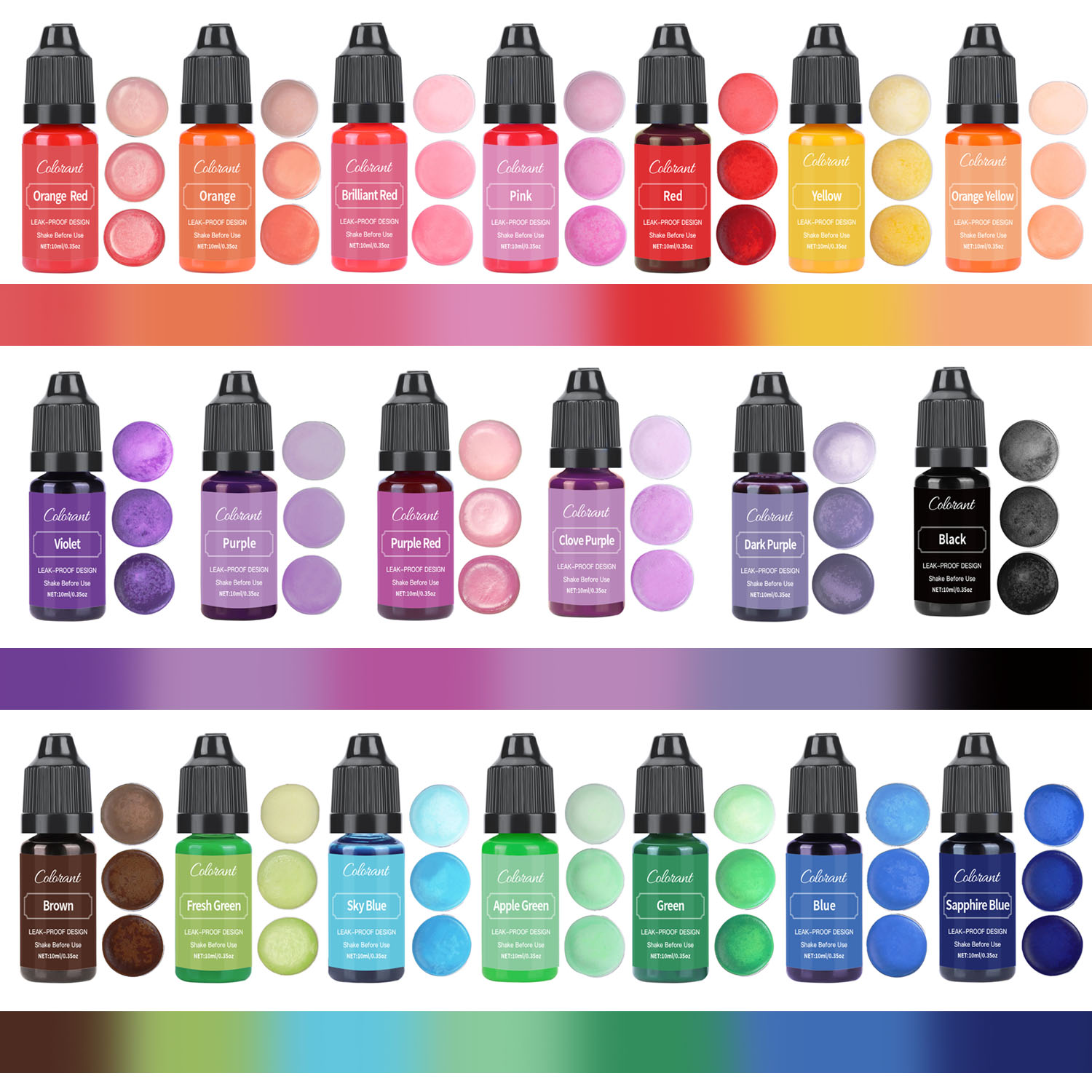 Candle Dyes Kit Liquid Coloran - Soap Making Liquid 评论和价格