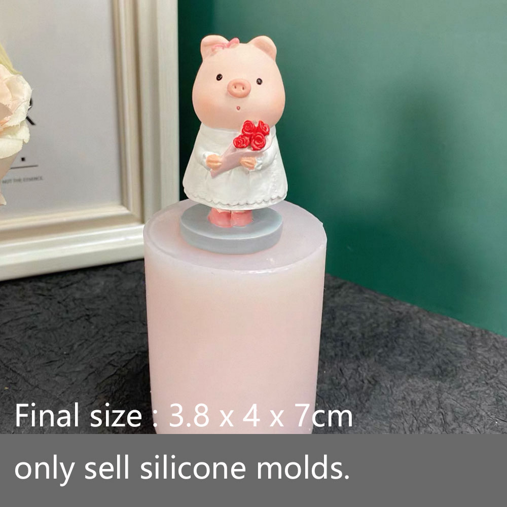 Lucky Pig Silicone Mold Plaste - Soap Making Friend 评论和价格
